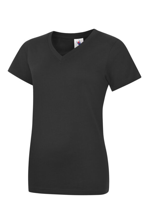 UC319-BK-H.jpg Ladies V Neck T Shirt